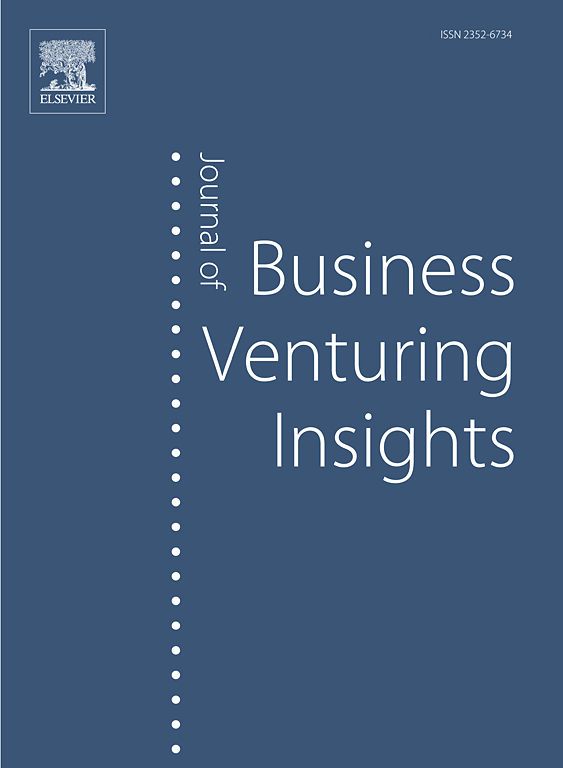 Go to journal home page - Journal of Business Venturing Insights